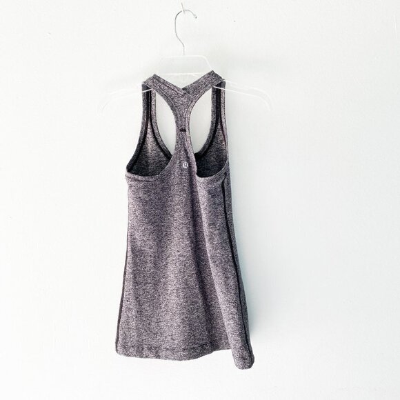 🦋 LULULEMON Dark Gray Marled Racerback Tank Top 4 - Picture 1 of 2